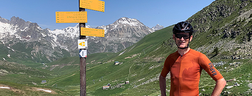 Nicolas Ride Across the Alps cycling challenge 2019.